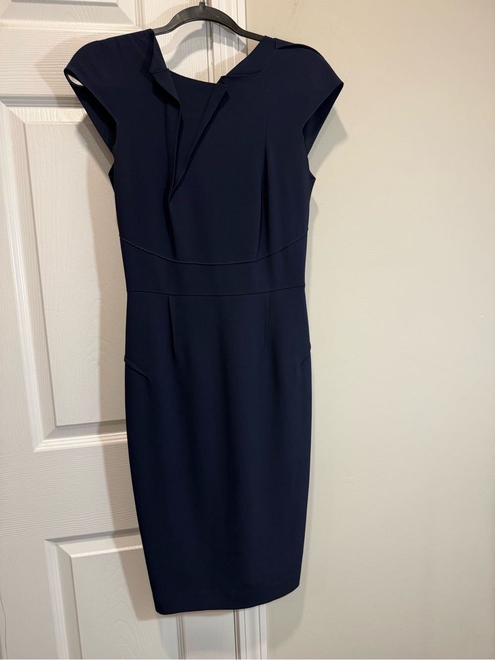 Roland Mouret Neiman Marcus Limited Edition Navy Dress US 6 UK 10 Made France